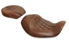Load image into Gallery viewer, Mustang 06-17 Harley Dyna Wide Tripper Forward Solo Seat Diamond Stitch - Distressed Brown