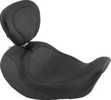 Load image into Gallery viewer, Mustang 06-17 Harley Dyna Wide Tripper Forward Solo Seat w/Driver Backrest - Black - Main Product View