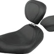 Load image into Gallery viewer, Mustang 06-17 Harley Dyna Wide Tripper Solo Seat w/Driver Backrest - Black - Main Product View