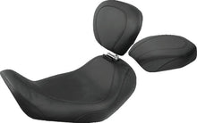 Load image into Gallery viewer, Mustang 06-17 Harley Dyna Wide Tripper Solo Seat w/Driver Backrest - Black - Main Product View
