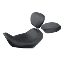 Load image into Gallery viewer, Mustang 06-17 Harley Dyna Wide Tripper Solo Seat w/Driver Backrest - Black - Side View
