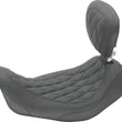 Load image into Gallery viewer, Mustang 06-17 Harley Dyna Wide Tripper Solo Seat w/Driver Backrest Diamond Stitch - Black - Main Product View