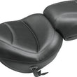 Load image into Gallery viewer, Mustang 06-17 Harley Softail Wide Tire (200mm) Duke Extra Wide 1PC Seat Regal - Black - Side View