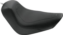 Load image into Gallery viewer, Mustang 06-17 Harley Softail Wide Tire (200mm) Solo Seat - Black - Side View