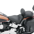 Load image into Gallery viewer, Mustang 06-17 Harley Softail Wide Tire (200mm) Sport Touring Solo Seat w/Driver Backrest - Black - Main Product View