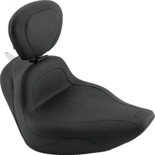 Load image into Gallery viewer, Mustang 06-17 Harley Softail Wide Tire (200mm) Sport Touring Solo Seat w/Driver Backrest - Black - Side View