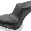 Load image into Gallery viewer, Mustang 06-17 Harley Softail Wide Tire (200mm) Squareback 1PC Seat - Black - Side View