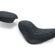 Load image into Gallery viewer, Mustang 06-17 Harley Softail Wide Tire (200mm) Tripper Passenger Seat Diamond Stitch - Black - Main Product View