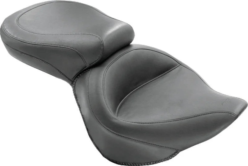 Mustang 06-17 Harley Softail Wide Tire (200mm) Wide Touring 1PC Seat - Black - Side View