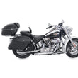 Load image into Gallery viewer, Mustang 06-17 Harley Softail Wide Tire (200mm) Wide Touring Recessed Passenger Seat w/Studs - Black - Side View