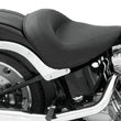 Load image into Gallery viewer, Mustang 06-17 Harley Softail Wide Tire (200mm) Wide Touring Solo Seat - Black - Side View