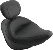 Load image into Gallery viewer, Mustang 06-17 Harley Softail Wide Tire (200mm) Wide Touring Solo Seat w/Driver Backrest - Black - Main Product View