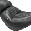 Load image into Gallery viewer, Mustang 06-17 Harley Softail Wide Tire (200mm) Wide Tripper Passenger Seat - Black - Side View