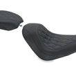Load image into Gallery viewer, Mustang 06-17 Harley Softail Wide Tire (200mm) Wide Tripper Solo Seat Diamond Stitch- Black - Side View