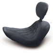Load image into Gallery viewer, Mustang 06-17 Harley Softail Wide Tire(200mm)Wide Tripper Solo Seat w/DBR Diamond Stitch - Black - Main Product View