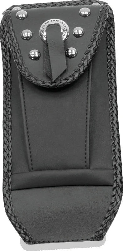 Mustang 06-17 Harley Softail Wide Tire(200mm)Wide Tripper Solo Seat w/DBR Diamond Stitch - Black - Side View