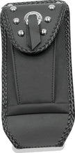 Load image into Gallery viewer, Mustang 06-17 Harley Softail Wide Tire(200mm)Wide Tripper Solo Seat w/DBR Diamond Stitch - Black - Side View