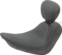 Load image into Gallery viewer, Mustang 06-17 Harley Softail Wide Tire(200mm)Wide Tripper Solo Seat w/Driver Backrest - Black - Main Product View