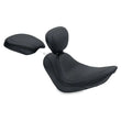 Load image into Gallery viewer, Mustang 06-17 Harley Softail Wide Tire(200mm)Wide Tripper Solo Seat w/Driver Backrest - Black - Side View