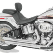 Load image into Gallery viewer, Mustang 06-17 Harley Softail Wide Tire(200mm)Wide Tripper Solo Seat w/Driver Backrest - Black - Detail View