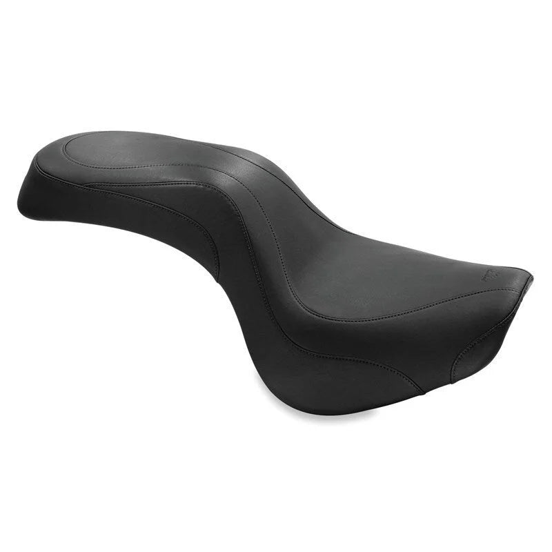 Mustang 06-21 Kawasaki Vulcan 900 Classic & Custom DayTripper 1PC Seat - Black - Side View