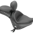Load image into Gallery viewer, Mustang 06-21 Kawasaki Vulcan 900 Classic, Custom Touring 1PC Seat w/Driver Backrest Studs - Black - Main Product View