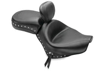Load image into Gallery viewer, Mustang 07-15 Honda VT750C2 Spirit,10-20 Phantom Wide Tour 2PC Seat w/Dr Backrest Studs - Black - Main Product View