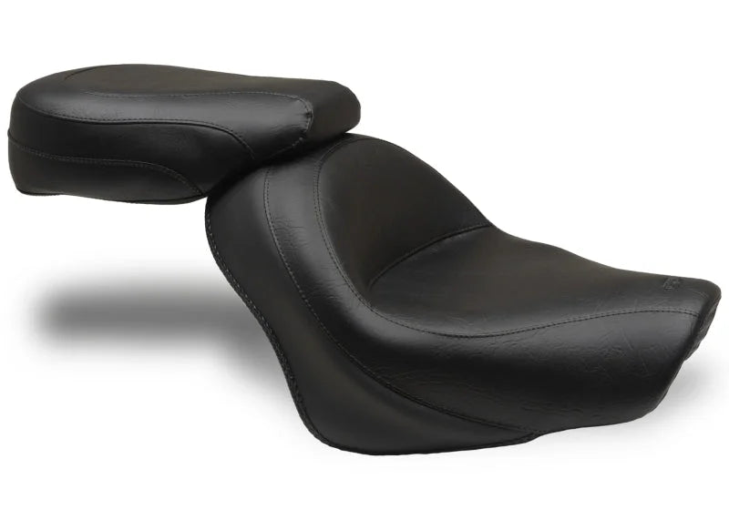 Mustang 07-15 Honda VT750C2 Spirit,10-20 Phantom Wide Touring 2PC Seat - Black - Side View