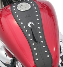 Load image into Gallery viewer, Mustang 07-17 Yamaha V-Star 1200,V-Star 1300 Tourer,V-Star 1300 Deluxe Tank Bib w/Studs- Black - Main Product View