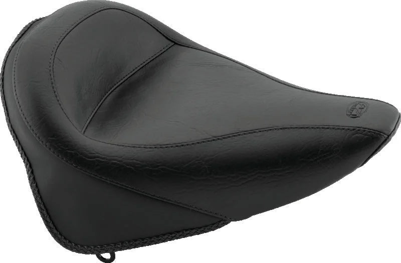 Mustang 07-17 Yamaha V-Star 1200,V-Star 1300 Tourer,V-Star 1300 Deluxe Tank Bib w/Studs- Black - Side View