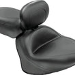 Load image into Gallery viewer, Mustang 07-17 Yamaha V-Star 1300, 1300 Tourer Wide Touring 2PC Seat w/Driver Backrest - Black - Main Product View