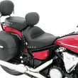 Load image into Gallery viewer, Mustang 07-17 Yamaha V-Star 1300,1300 Tourer Wide 2PC Seat w/ Driver Backrest Studs- Black - Detail View