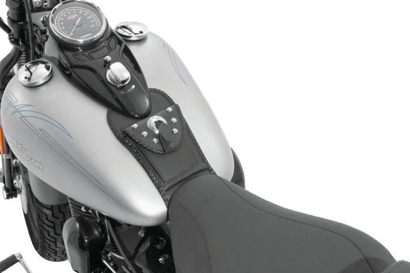 Mustang 08-13 Harley FLSTB Softail Tank Bib w/Studs - Black - Main Product View