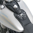 Load image into Gallery viewer, Mustang 08-13 Harley FLSTB Softail Tank Bib w/Studs - Black - Side View