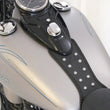 Load image into Gallery viewer, Mustang 08-13 Harley FLSTB,09-15 FLSTBC Softail Tank Bib w/Studs - Black - Side View