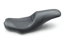Load image into Gallery viewer, Mustang 08-20 Harley Electra Glide,Rd Glide,Rd King Tripper Fastback 1PC Seat w/Diam Stitch- Black - Side View