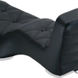 Load image into Gallery viewer, Mustang 08-21 HD Electra Glide,Rd Glide,Rd King,Str Glide Driver Backrest - Black w/ Red Stitching - Main Product View