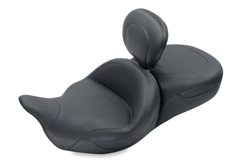 Mustang 08-21 Harley Electra Glide, Rd Glide, Rd King ,Str Glide Super Touring 1PC Seat - Black - Main Product View