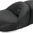 Load image into Gallery viewer, Mustang 08-21 Harley Electra Glide, Rd Glide, Rd King, Str Glide Heated 1PC Seat Deluxe-Black - Main Product View