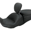 Load image into Gallery viewer, Mustang 08-21 Harley Electra Glide, Rd Glide, Rd King, Str Glide Lowdown 1PC Seat w/DBR - Black - Main Product View