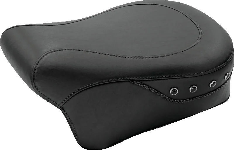 Mustang 08-21 Harley Electra Glide, Rd Glide, Rd King, Str Glide Tour Pass Seat w/Studs - Black - Main Product View