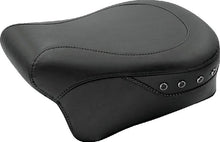 Load image into Gallery viewer, Mustang 08-21 Harley Electra Glide, Rd Glide, Rd King, Str Glide Tour Pass Seat w/Studs - Black - Main Product View