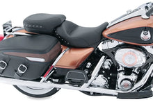 Load image into Gallery viewer, Mustang 08-21 Harley Electra Glide, Rd Glide, Rd King, Str Glide Tour Pass Seat w/Studs - Black - Side View