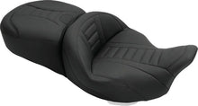 Load image into Gallery viewer, Mustang 08-21 Harley Electra Glide, Rd Glide, Rd King, Str Glide Touring 1PC Seat Deluxe - Black - Main Product View