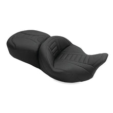 Load image into Gallery viewer, Mustang 08-21 Harley Electra Glide, Rd Glide, Rd King, Str Glide Touring 1PC Seat Deluxe - Black - Side View