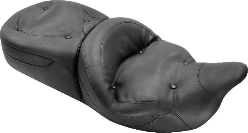 Mustang 08-21 Harley Electra Glide, Rd Glide, Rd King, Str Glide Touring 1PC Seat Regal - Black - Main Product View