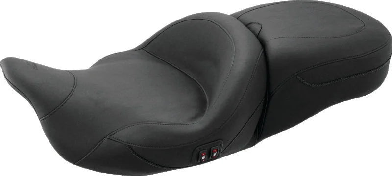 Mustang 08-21 Harley Electra Glide, Rd Glide, Rd King, Str Glide Touring Deluxe 1PC Seat - Black - Main Product View