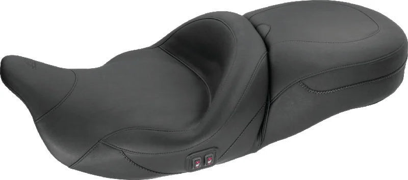 Mustang 08-21 Harley Electra Glide, Rd Glide, Rd King, Str Glide Touring Heated 1PC Seat - Black - Main Product View