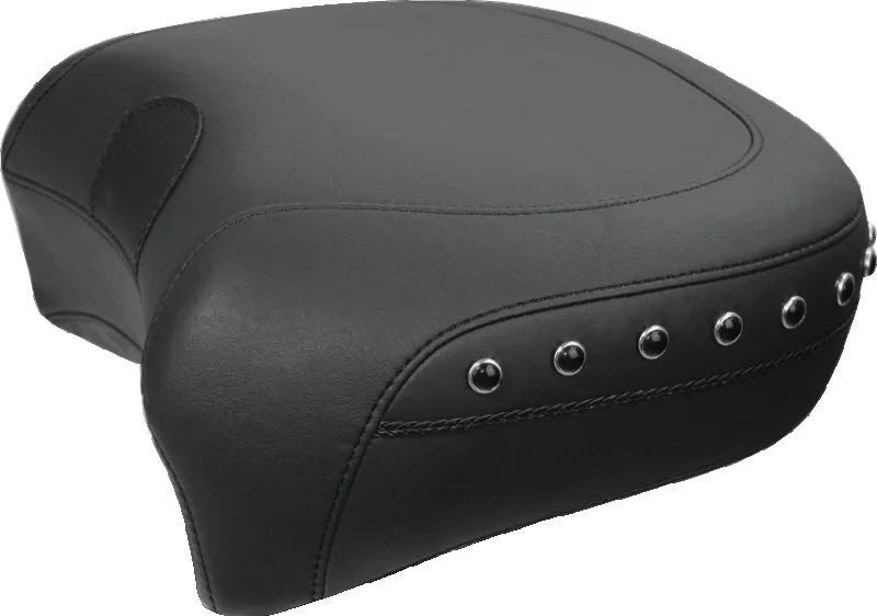 Mustang 08-21 Harley Electra Glide Standard Super Touring Recessed Passenger Seat - Black - Side View