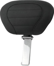 Load image into Gallery viewer, Mustang 08-21 Harley Electra Glide Std, Rd Glide ,Rd King, Str Glide Driver Backrest Deluxe - Black - Side View